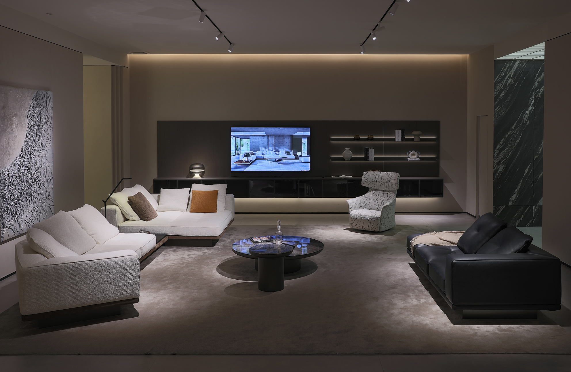CXCASA Foshan showroom living room furniture display area